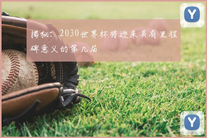 揭秘:2030世界杯将迎来具有里程碑意义的第几届